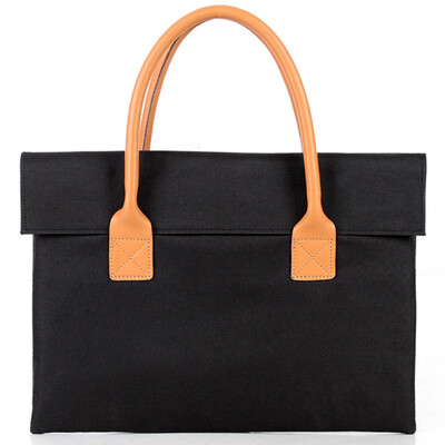 

Variety cat baibianmao simple series of men&women Apple Lenovo Microsoft handbag fashion business casual notebook water splashing computer bag 133 inches black