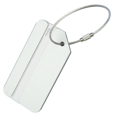 

Xinqin путешествия алюминиевый сплав багажная карта металлический посадочный талон чемодан чековая карта тележка коробка логотип бренд серебристый белый