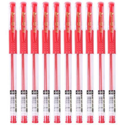 

True color (TrueColor) GP-009 gold large-capacity neutral pen red 0.5mm universal head 12 loaded