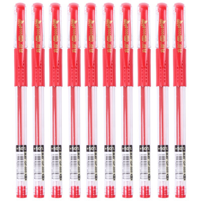 

True color TRUECOLOR gold large capacity 05mm red pen 12 box GP-009