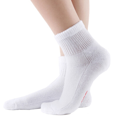 

MD Sugar Foot Treasure Four Seasons Golden Circle Loose Loose Breath Loose Socks Send Parents Diabetes Gift White 24-26CM