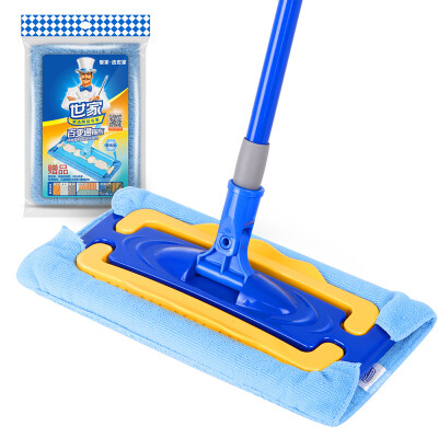 

Family flat mop mop dust master smart and durable flattened EVA floor (to send fiber mop) 21033