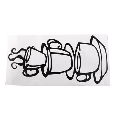 

Three Coffee Cups Wall Sticker Art Home Decal Kitchen PVC Wall Decor New