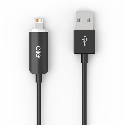 

QIC LS10-BK USB дата кабель зарядный кабель Apple Lightning to
