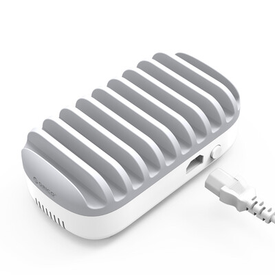 

ORICO DUK-10P USB-зарядное устройство 10-портовая зарядная шина Apple Huawei мобильный телефон планшетная универсальная зарядная головка общественное место стент зарядная станция белый