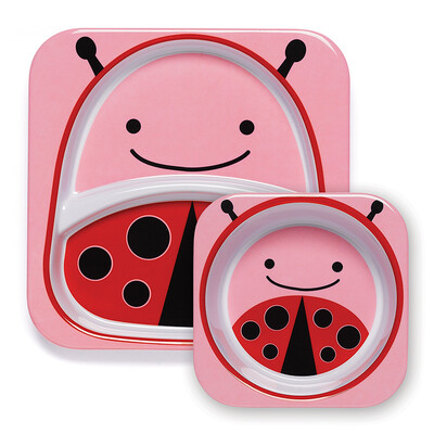 

SKIP HOP Cute Zoo Imitation Porcelany Dropping Children Baby Bowl Dishware Combination - Beetle Более 6 месяцев Импорт в США