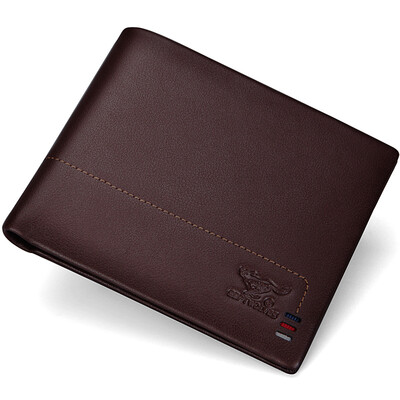 

Seven wolves SEPTWOLVES seven wolves short men wallet business casual first layer of leather wallet multi-function card bag holder male 3A0854041-02 brown