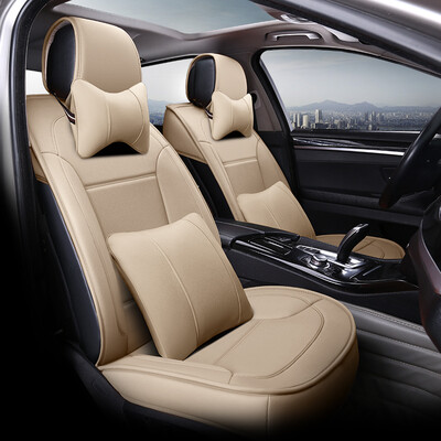 

Chi Qin leather car seat leather four seasons universal dedicated to Audi A6L Mai Rui Bao Bo Yue Binzhi RAV4&other leather half pack - warm rice