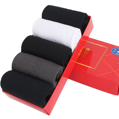 

【Jingdong Supermarket】 Hengyuanxiang socks 5 pairs of thin silk mercerized cotton in the tube men socks spring socks men's cotton socks A211002