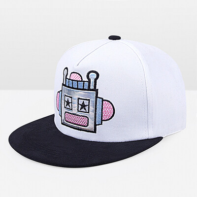 

WISHCLUB New Fashion Baseball Cap Robots Printing Couple Hip Hop Cap Cotton Cap