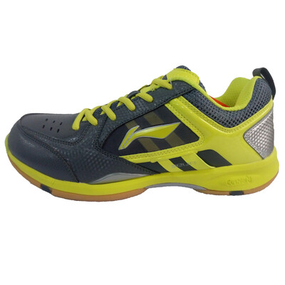 

Li Ning LI-NING Badminton Shoes Men&39s Shoes Sports Shoes Gray Yellow Silver AYZK039-1 45