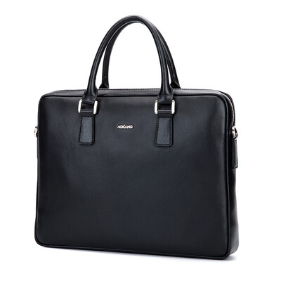 

Aokang Men's Handbag Business Handbag Men's Crossing Briefcase Bag Messenger Bag 8631225031 Black