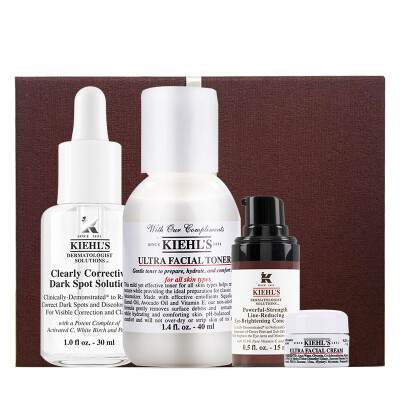 

Kiehl's VC Whitening Set (Set Whitening Essence 30ml + Victoria C Eye Lotion 15ml + Toner 40ml + Cream 7ml) skin care products gift box random