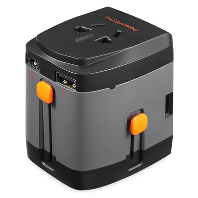 

PowerSync MPATM1ND034 national standard multi-purpose power converter abroad travel conversion socket