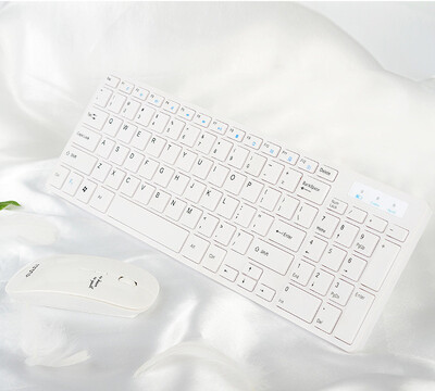 

Mute ultrathin portable wireless key mouse set computer peripheral device