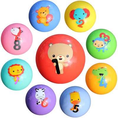 

Fisher Price Kids Toy Ball Infant Training Digital Cognac 9 in 1 set (contains 9 balls) F0907