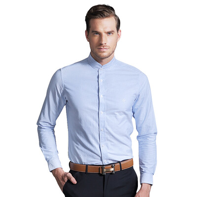 

Фу Шень Virtue Shirt Мужская вязание крючком спиннинг хлопок Мошенническая рубашка с длинным рукавом рубашка YCM40323017 Blue 43 (180/104)