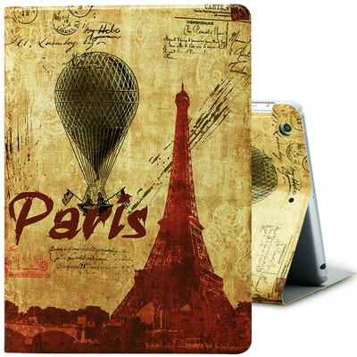 

Phantom (i-mu) Apple iPad mini 3/2/1 Защитный чехол для рисования Серия Dropping Strap Leather Case Интеллектуальная защита сна Shell Eiffel Tower