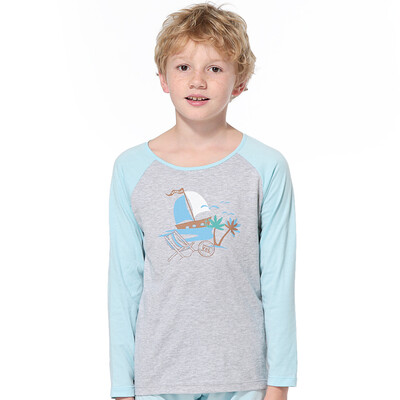 

VIV & LUL Long Sleeve T-Shirt Men's Cotton Bottom Chloo Chloe DV117166 Hemp 150cm