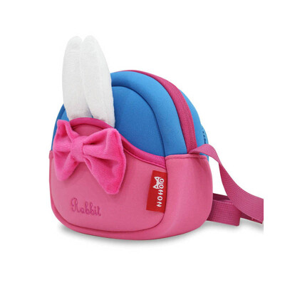 

NOHOO 3D Rabbit Kids Casual Shoulder Bags For Girls Waterproof Cartoon Children Handbag School Bags