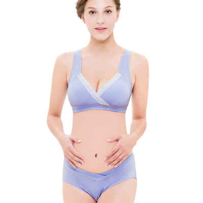 

Aibo Pregnant Maternity Lingerie Lavender Lingerie Set Lancet Lavish Underwear M501 Purple L