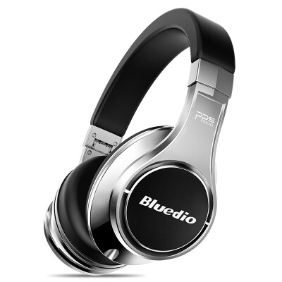 

Blue String UFO Bluetooth Headset Headset 8 Speaker Wireless Fever Music Headset Game Headset Silver Black