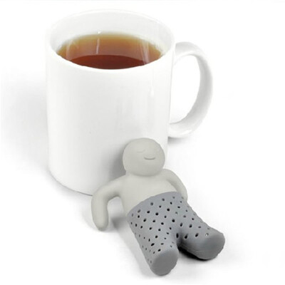 

Cute Mr.Tea Infuser Silicone Tea Leaf Strainer Herbal Spice Filter Diffuser 460003