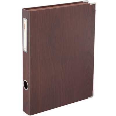 

Comix) A770 Ricard series folder A4 1.5 inch 2 hole D type clip brown