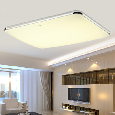 

Jingdong Supermarket] TCL led ceiling lamp bedroom lights living room lights silver side 93 * 65cm Promise light adjustable 72W