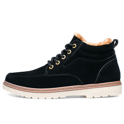 

Precentor men's warm cashmere casual cotton high-top boots