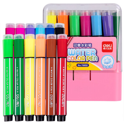 

Deli) 70655 large capacity seal washable color pen 36 color