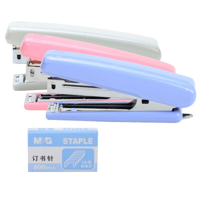 

Morning light ( & G) ABS91633 metal office 10 stapler + staples combination set random delivery