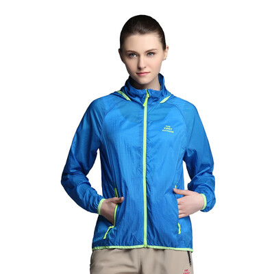 

THE FIRST OUTDOOR skin windbreaker light breathable leisure outdoor skin clothing 633409 female blue blue code