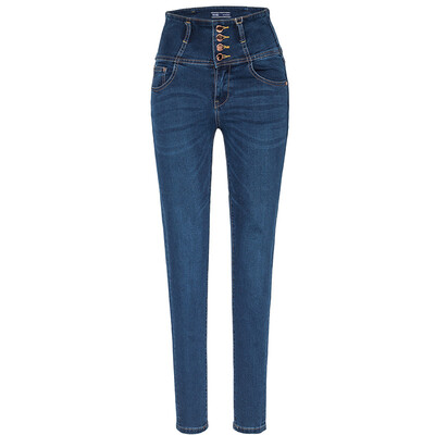 

Semir ladies high waist feet washed cowboy trousers Korean version of the wave 11316240116 cowboy blue gray 27