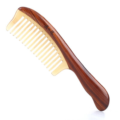 

Jingdong Supermarket Carpenter Technology MrGreen -7108 Suan Mu comb combs straight hair small comb massage dense tooth comb