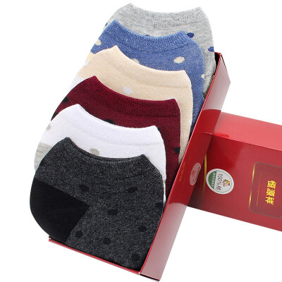 

Hengyuanxiang cotton socks 6 pairs of women socks short tube four seasons invisible socks A212328