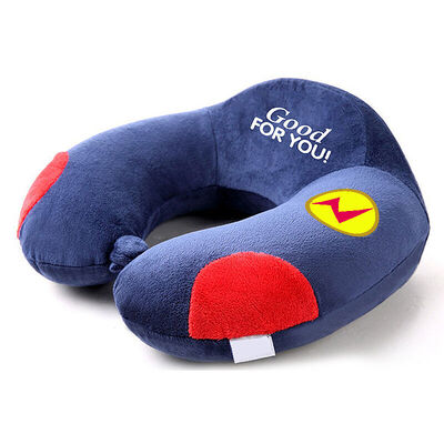 

Jiuzhou deer home u-pillow pillow travel pillow office nap pillow car with U-pillow memory cotton neck pillow car headrest velvet fabric cartoon navy