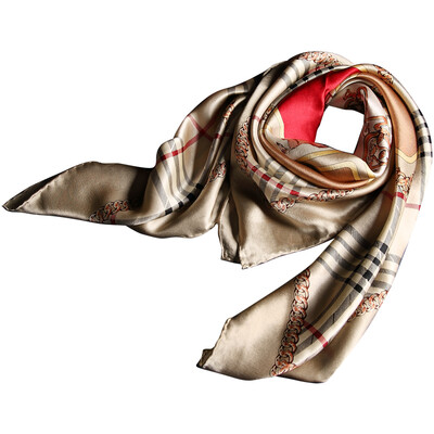 

Lan Shiyu LANSHIYU W0791 silk large square silk silk Europe&the United States printing scarf 5 color