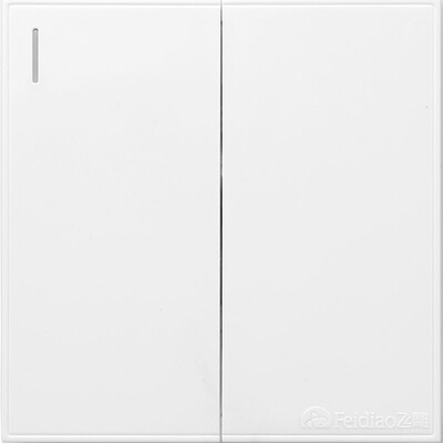 

Feidiao feidiao switch socket panel double open single switch two open single control power wall switch panel 86 no border