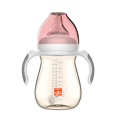 

gb good boy breast milk really wide caliber grip straw PPSU bottle 240ml-pink (small hungry magic series)