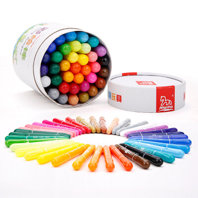 

Muma 36-Color Washable Rotating Non-Toxic Crayons