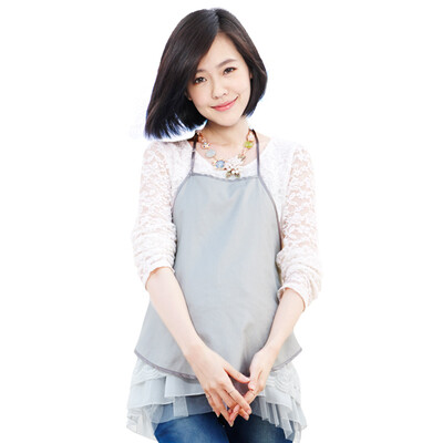 

October Mommy Radiation Wearing Silver Shuttle Radiation Dumplings Anti-radiation Clothing Gray Free Size 165 94C F