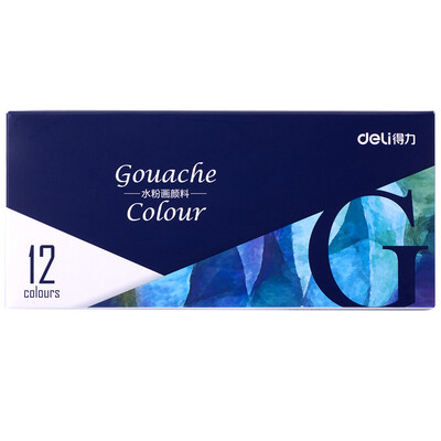 

Deli) 73850 art painting watercolor paint 12 color boxed