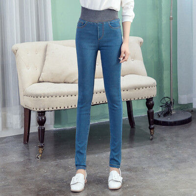 

VIVAHEART casual fashion high waist jeans loose waist cowboy pants thin section pants VWKN173342 light blue 28