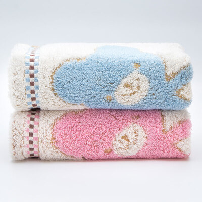 

Matte LOFTEX exports of European products cotton towel yarn-dyed jacquard twisted bear tribe scarf 2 powder blue 100g Article 34 78 Article