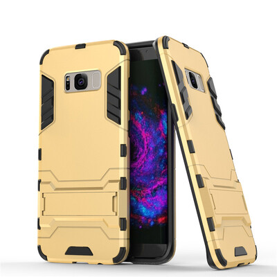

KOOLIFE Samsung S8 (SM-G9500 / G9508) телефон оболочка Выдерживает падение DROP держатель защитного рукава стентирован для Samsung Galaxy S8 серии брони - роскошь золото