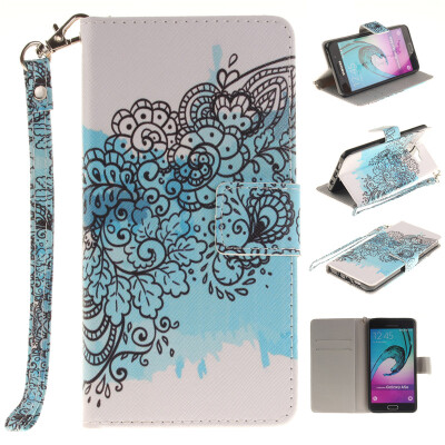 

Butterfly flowers Design PU Leather Flip Cover Wallet Card Holder Case for SAMSUNG GALAXY A5 2016/A510