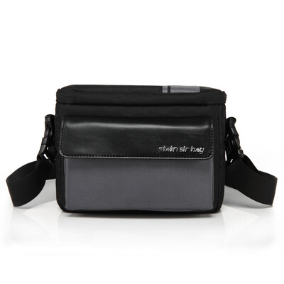 

Satin statin KB06C elegant gray telephoto micro SLR camera bag DV bag comfortable bevel strap