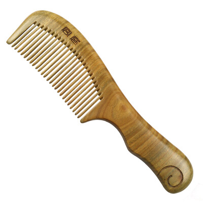 

Jingdong Supermarket] Palace Court Green Sandalwood combs wide and wide and long handle gift box gift packaging L19-1