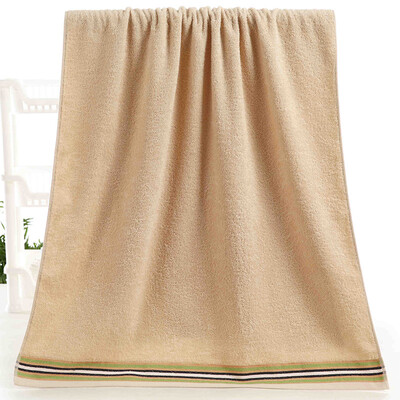 

According to cleansing 1631 cotton satin color bath towel brown powder blue three-color bath bath towel 68 137cm 310g